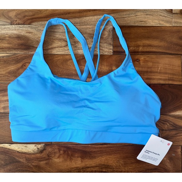 Lululemon Other - Lululemon Energy Bra Evolve Ocean Wave Strappy Medium Support Size M
